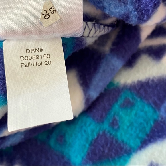 Eddie Bauer Fair Isle 1/2 Zip Pullover Fleece Sz S w MEASUREMENTS - Picture 8 of 12